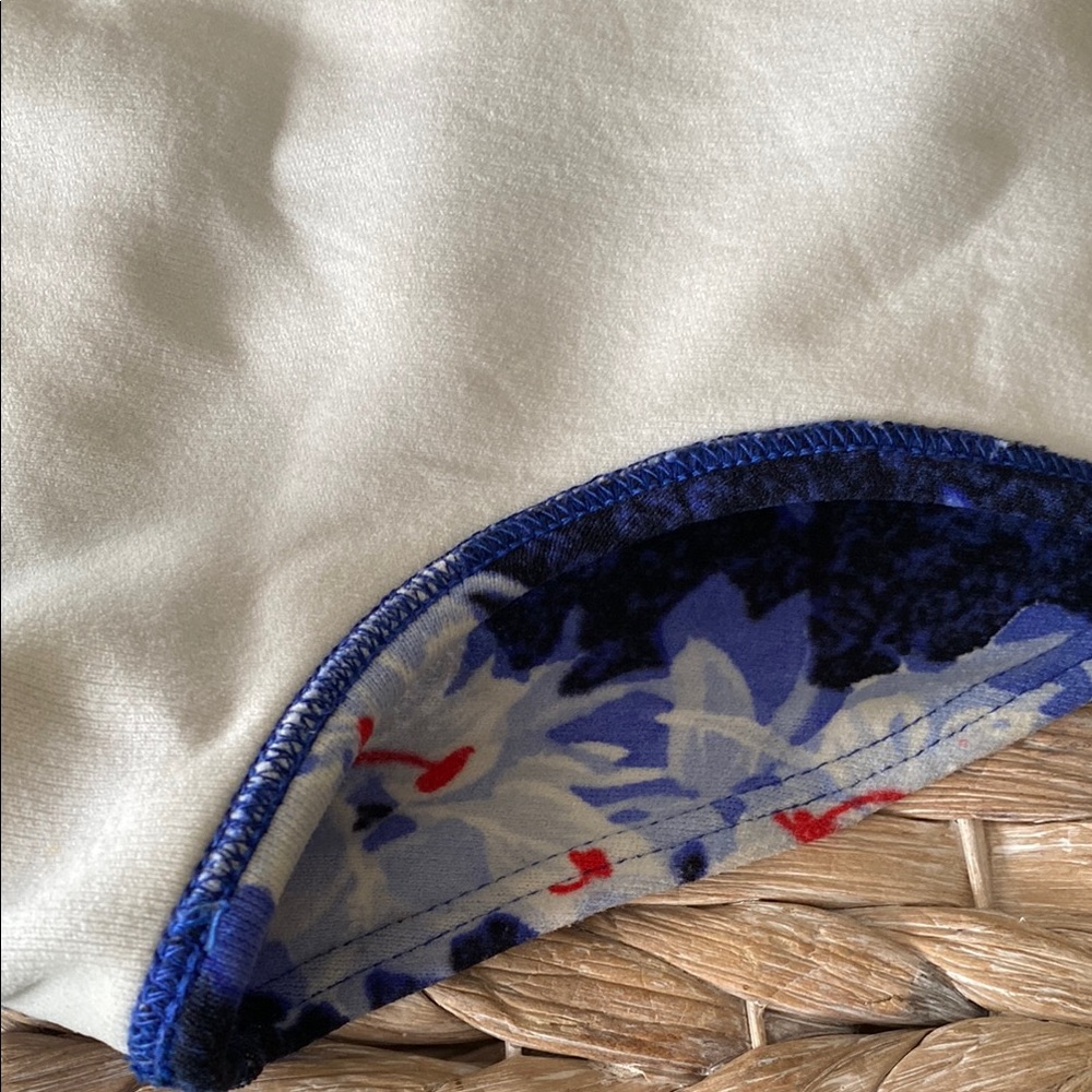 Vintage 1960s Floral Blue High-Waist Bikini Set - Picture 10 of 16